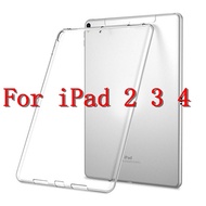 Silicon Case For iPad 2 3 4 5 6 Air 1 Mini 1 2 3 4 Clear Transparent Case Soft TPU Back Cover Tablet