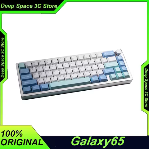EPOMAKER Galaxy65 Mechanical Keyboard Aluminum Wireless Bluetooth Quick Release Customizable Compute