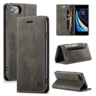 [Woo Fashion Case] iPhone 6เคสหน้ังกลับมือถือสำหรับ6S กระเป๋าสตางค์แม่เหล็กสุดหรู