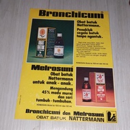 Iklan Cetak Jadul Obat Batuk Bronchicum