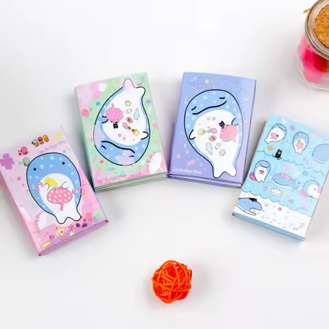 Korean Stationery Gift Office School Supplies Cute Fish Sticky Notes Off Cartoon Tear Off Sticky Stu
