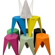 STOOL CHAIR ( 198) NORDIC PLASTIC STOOL CHAIR THICKENED DINING STOOL CHAIR