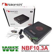 Nakamichi ซับวูปเฟอร์ ซับเบส ซับบ๊อค 10นิ้ว 1000 W พร้อมรีโมทบูสเบส Nakamichi NBF10.3A (สินค้าของแท้ประกันบริษัท 1ปี)