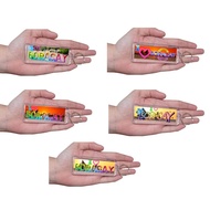 I LOVE BORACAY, PH RECTANGLE KEYCHAIN NEW SOUVENIR