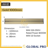 IMITOS 1000MM Gen 2 Power Track Socket Switch 8000W 32A Long Rail Bar Modern Designed Power Line Fla