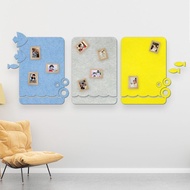 Wall Bulletin Board Photo Placement Felt Message Ruyu Water Creative Cork Sticker Bedroom