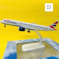 PLANE MODEL "BOEING 787 BRITISH AIRWAYS" UK Airlines 1:400 SCALE (20CM) HIGH QUALITY STATIC COATING