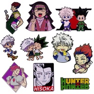 Anime Hunter x Hunter Brooch Pins Cartoon Figure Gon Killua Hisoka Enamel Brooches Jewelry Cute Collar Lapel Pin Accessory