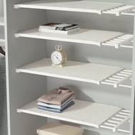 Retractable Airing Cupboard Organiser Closet Shelf Wardrobe Storage Rack Adjustable Closet Shelf for