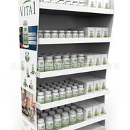 Health Products Floor Ver Display Rack Shelf Wooden Large Supermarket Snow Exhibition Board Candy Di