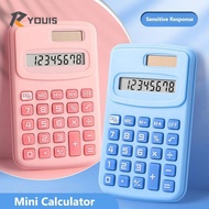 YOUIS Mini Pocket Calculator, Silent 8-Digit Scientific Calculator, Portable Large LCD Display 8-Dig