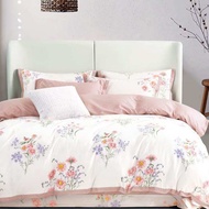 Bedcover Sprei Katun Jepang Original Murah Motif Bunga Rose Merah Imlek - Grosir Sprei