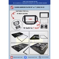 Universal Casing Android Player Adaptor 10inch Convert to 7inch 2DIN (10i-03)