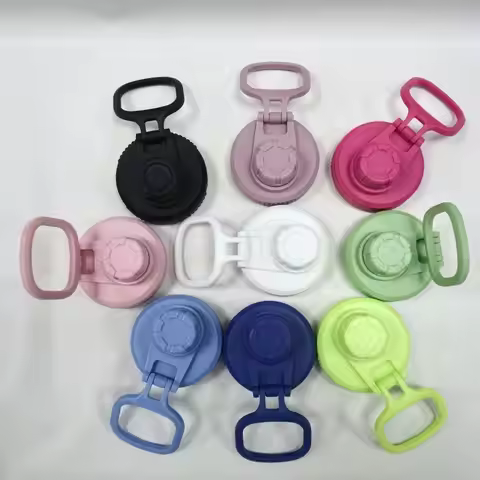 Replacement Plastic Cup Lid For 12oz-64oz Wide Mouth Water Bottle Cover Accessories Colored Plastic 