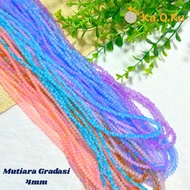 GLASS BEADS GRADUATED COLOR GLASS BEADS PER STRING 4MM GLASS BEADS/