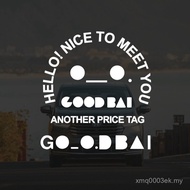 Hot-selling GOODBAI Street Wear Car Car Sticker Bai Jingting Brand LOGO Merchandise Decoration Lugga