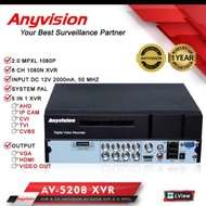 Dvr anyvision 8ch 2mp 1080p