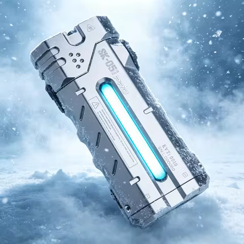 LOOP GEAR SK05Pro Flat LED Flashlight with 8000mAh Power Bank Combines Floodlight & Spotlight 4360 L