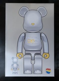medicom bearbrick be@rbrick 20th 電鍍 chrome silver 400%+100%