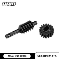 Gpm Parts 1144 Steel Front / Rear High-Speed Ring Gear, Worm Gear 2t/14t For Axial 1/30 Scx30 Ford B
