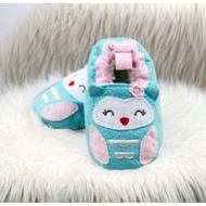 Blue Owl Prewalker / Cute Baby Shoes / Blue Baby Shoes