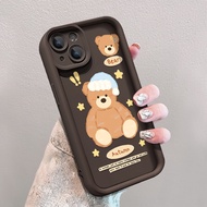 หมีตลก เคสโทรศัพท์มือถือ Tpu For VIVO เคส V27 Pro Y11 2019 Y21 Y22 Y12 Y12s Y17 Y02 Y02A Y15S Y16 Y20 Y30 Y32 Y22S Y33S Y27 Y20i Y20s Y20 2021 Y20T Y30 Y30I Y35 Y36 Y51 Y36 ซิลิโคนนิ่ม กันกระแทก สีพื้น