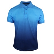 Ready Stock High Quality Gradient Polo Shirts Men Casual T Shirts Streetwear Fashion Printed T Shirt