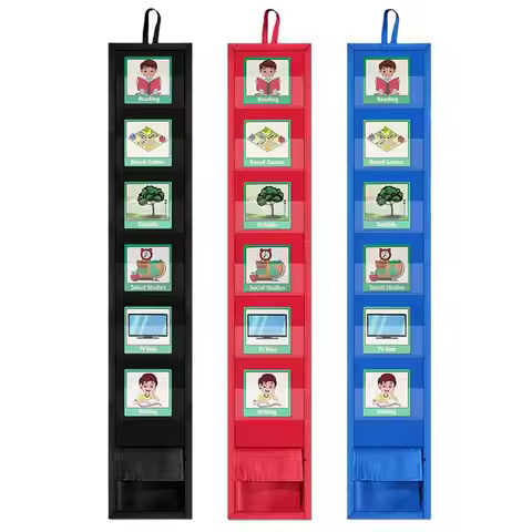 Visual Schedule Chart Mini Travel Schedule Pocket Chart Bedtime Routine Chart Visual Schedule Pocket