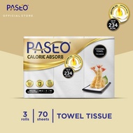 Paseo CALORIE Absorbs Kitchen Cooking Towel Tissue 3 Roll x 70 sheets/PASEO CALORIE ABSORB Tissue/PASEO Oil Tissue