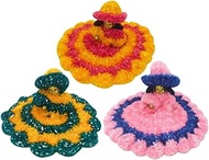 A & S Ventures Laddu Gopal Winter Dress Size 3-4 Bal Gopal Krishna Idol Woolen Cloth Poashak Laddu G