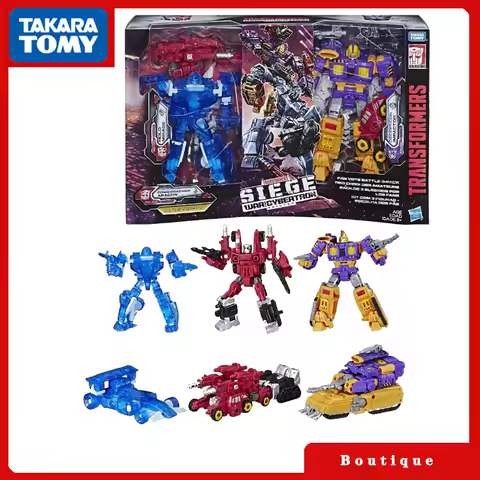 Transformers Toys War for Cybertron:Siege WFC-S55-57 Mirage Aragon Impactor 3-Pack Figures Collectib