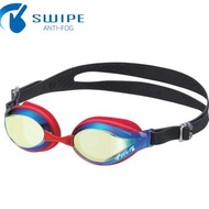 แว่นตาว่ายน้ำเด็กเลนส์ฉาบปรอท VIEW SWIPE ANTI-FOG V760JASAM JUNIOR  AGE 6-12