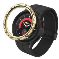 全城熱賣 - 適用於三星 Galaxy Watch5 Pro 45mm A款 錶盤鋼圈保護框（金色）