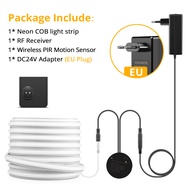 cod 24V COB Neon LED Strip Smart Night Lamp Portable PIR Motion Sensor Switch with Silicone Tape for