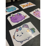 (8 pcs) Axie Infinity Stickers 2"x1.5"- Die Cut, Waterproof Vinyl Sticker Journal Stickers Phone