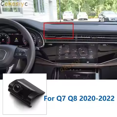 17mm Special Mounts For Audi Q7 Q8 4M Car Phone Holder GPS Supporting Fixed Bracket Air Outlet Base 
