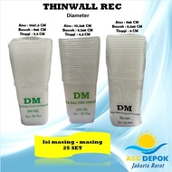 (PROMO) Thinwall DM 200ml 250ml 300ml REC / Kotak Makan Persegi