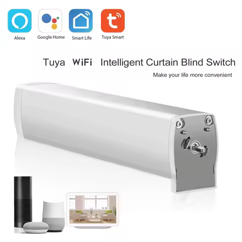 Tuya WIFI Electric Curtain Motor WIFI Intelligent Curtain Motor Auto Motorize Wireless Remote Contro