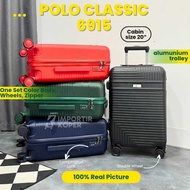 Koper Polo Classic Original Cabin Size 20 Inch Bagasi 24 Inch Smooth Wheel Suitcase Travel Ringan
