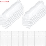 Duckweed 10/30/60pcs Money Card Holder With Sticker Plastic Dome Lip Balm Waterproof Clear Cash Box DIY Gift For Graduation Christmas New