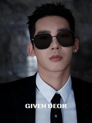 GIVEN DEOR | แว่นกันแดดเฟรมไทเทเนียมน้ำหนักเบาสำหรับผู้ชายขับรถ