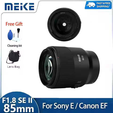 Meike AF 85mm F1.8 SE II Full Frame Auto Focus STM Prime Large Aperture Portrait Lens for Sony E A7I
