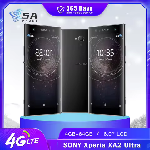 Original Sony Xperia XA2 Ultra H4233 4G LTE Mobile Phone NFC Dual SIM 4GB+64GB 6.0'' 23MP+16MP+8MP O