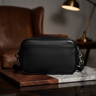 【FREED】商務皮革斜背包送禮 生日送禮 升遷賀禮 男生禮 真皮