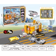 Six six zero engineering vehicle station model toy set (41 pieces) - 4507 (660-S106)