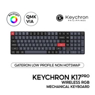 Keychron K17 Pro QMK Mechanical Keyboard 96%, Wired/Bluetooth, RGB, Low Profile, QMK/Launcher