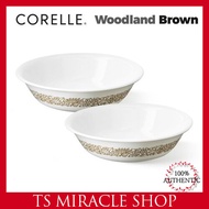 CORELLE KOREA Woodland Brown Soup Plate / Front Of Plate 2P Set