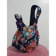 Japanese knot bag, wrist pouch bag, thick high quality fabric, handmade