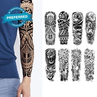 48*17cm Men's Arm Temporary Tattoo Waterproof Magic Sticker Party Body Tattoo Temporary Sticker I6e7
