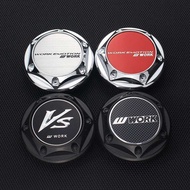 LAIFU 4pcs for Rims 68mm OD & 61.5mm ID Racing Wheel Center Work Vs Cover Hubcaps Caps on Wheels Car